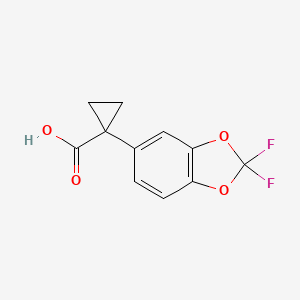 Ácido 1-(2,2-Difluoro-benzo1,3dioxol-5-il)-ciclopropanocarboxílico丨CAS 862574-88-7