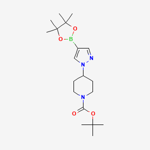 Tert-Butyl 4-[4-(4,4,5,5-tetramethyl-1,3,2-dioxaborolan-2-yl)-1H-pyrazol-1-yl]piperidine-1-carboxylate丨CAS 877399-74-1
